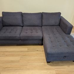 Blue Couch, Chaise w Storage