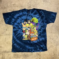 Blue Tie Dye Nickelodeon Shirt