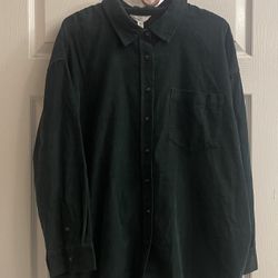 Brand New Ladies Green Corduroy Shirt/Jacket Size 3XL 