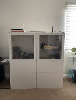 Cabinet with shelves and drawers