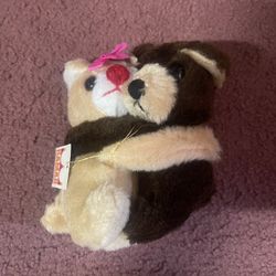 kamar love bird bears hugging stuffed animal toy 7"