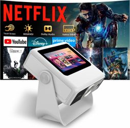 New Smart Mini Projector w/ Touchscreen & WiFi/Bluetooth