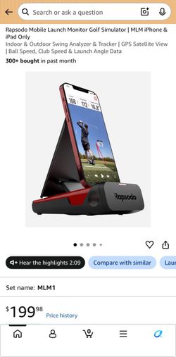 Rapsodo Mobile Launch Monitor Golf Simulator