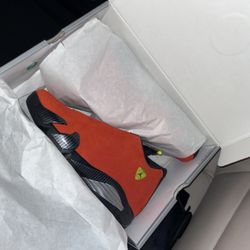 Air jordan retro 14 ‘Ferrari’ 2025 Size 10.5 AUTHENTIC