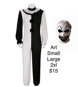 Art The Clown Terrifier Horror Scary Men’s Costume 2XL by