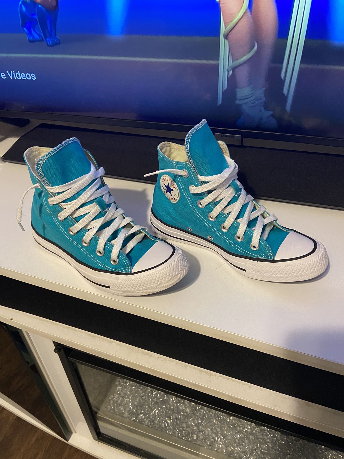 Converse Chuck Taylor Shoes High Top Canvas Blue men’s (4) women’s (6)