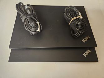 Lot Of 2 Lenovo ThinkPad T490s i7 16gb Ram 512gb SSD Drive 