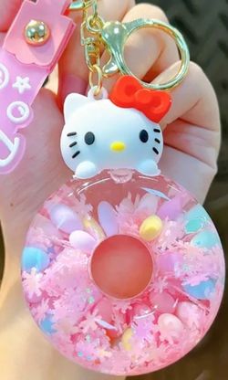 Hello kitty bubble keychain 