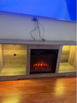 Fire place tv stand
