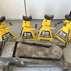 3 Ton Jack With 4 Jack Stands