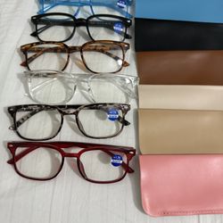 Glasses With Leather Cover