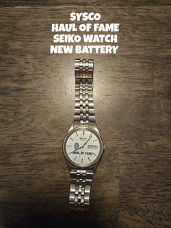 SYSCO HAUL OF FAME WATCH, NEW BATTERY 