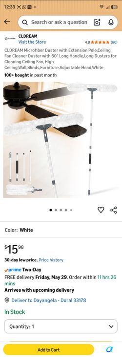 Long Duster for cleaning. Limpiador largo
