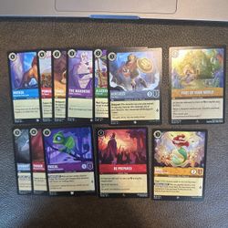 12 Disney Lorcana Cards