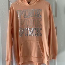 Victorias Secret PINK peach hoodie - Small