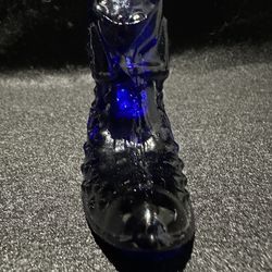 Fenton colonial, cobalt, blue hobnail cat head shoe