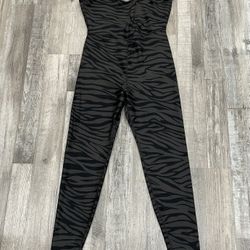 Old Navy Zebra Stripe Active Bodysuit 