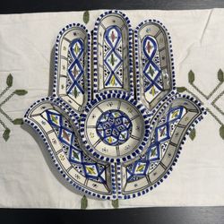 Hamsa Dip Serving Platter Set