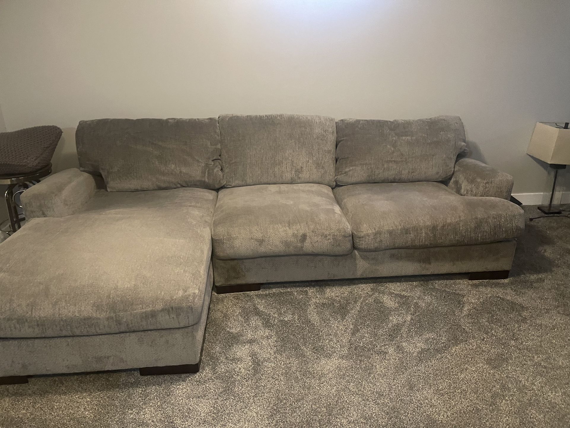 Almost Brand New L sectional 140 Inches Long 