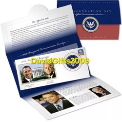 Sealed Obama and Biden Inauguration Day Commemorative Souvenir Jan 20, 2009 USPS