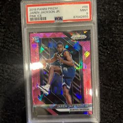 Jaren Jackson Junior Rookie Pink Ice Psa 9