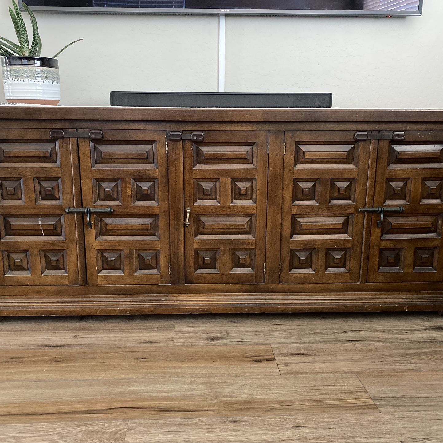 Vintage Mid Century 1960s Drexel Et Cetera Five Door Credenza for