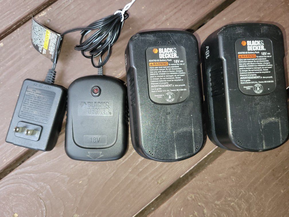 Black & Decker 18v NiCad battery charger. for Sale in Hackettstown, NJ -  OfferUp