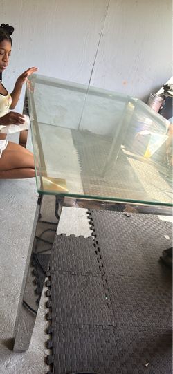 Clear Glass table