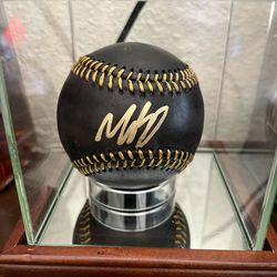 Mookie Betts autographed black baseball