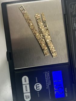 14k Nugget Bracelet- Italian Gold, Vintage(from 80s)