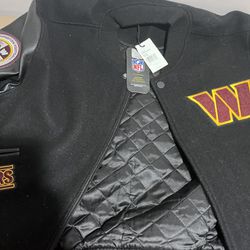 Washington Commanders Varsity Jacket Luxury Athletic Collection   
