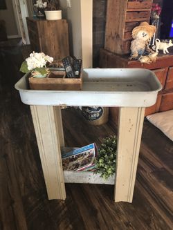 The uses are endless handmade end table outdoor table