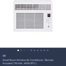 GE Small Room Window Air Conditioner, Remote Included (115-Volt, 6000-BTU)
