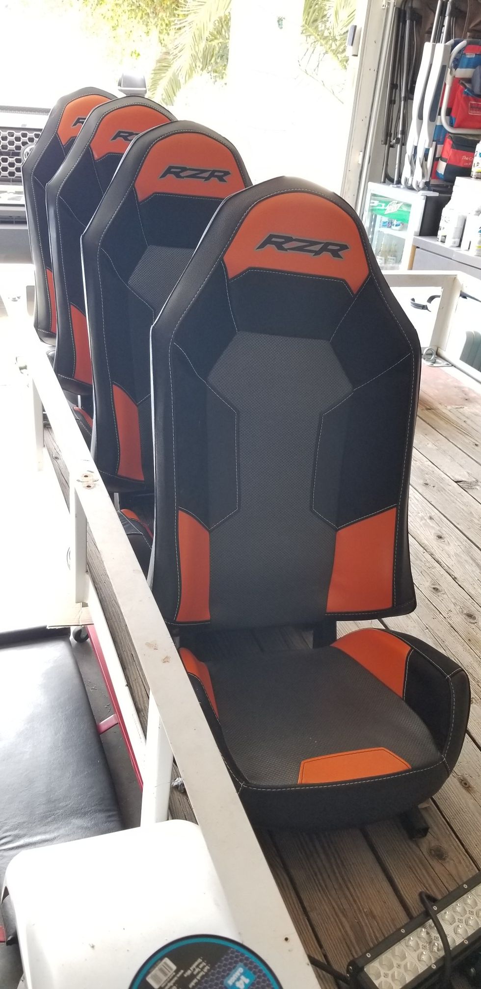 4 Polaris RZR seats