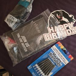 Free VENOM themed Party Supplies 