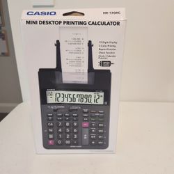 Casio Mini Desktop Printing Calculator 12 Digit Display