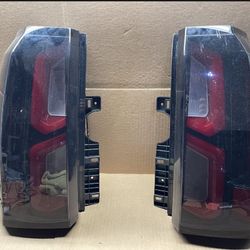 OT105  Fit 15-19 GMC Yukon XL SUV Smoke Full Led Taillight Pair 
