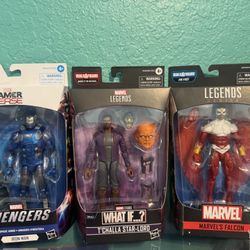 Captain America, T-Challa Star lord And Falcon Action Figures