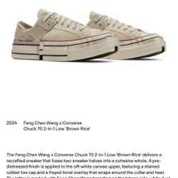 CONVERSE X FENG CHEN WANG CHUCK TAYLOR 2-IN-1 LOW RICE BROWN