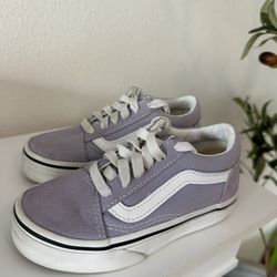 Light Purple Old School Vans Size 10.5