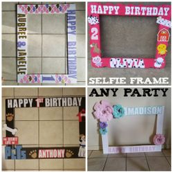 Custom Design selfie frame for any party theme