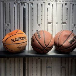 🏀 Mixed Basketball Lot – Used (Needs Air / Some Flat)