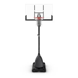 Spalding 54” Shatter-proof Polycarbonate Exactheigh Portable Basketball Hoop