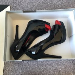 Mossimo Black And Red toe High Heel Shoes