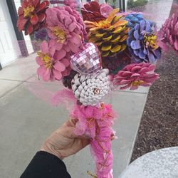 Pine Cone Bouquet And F