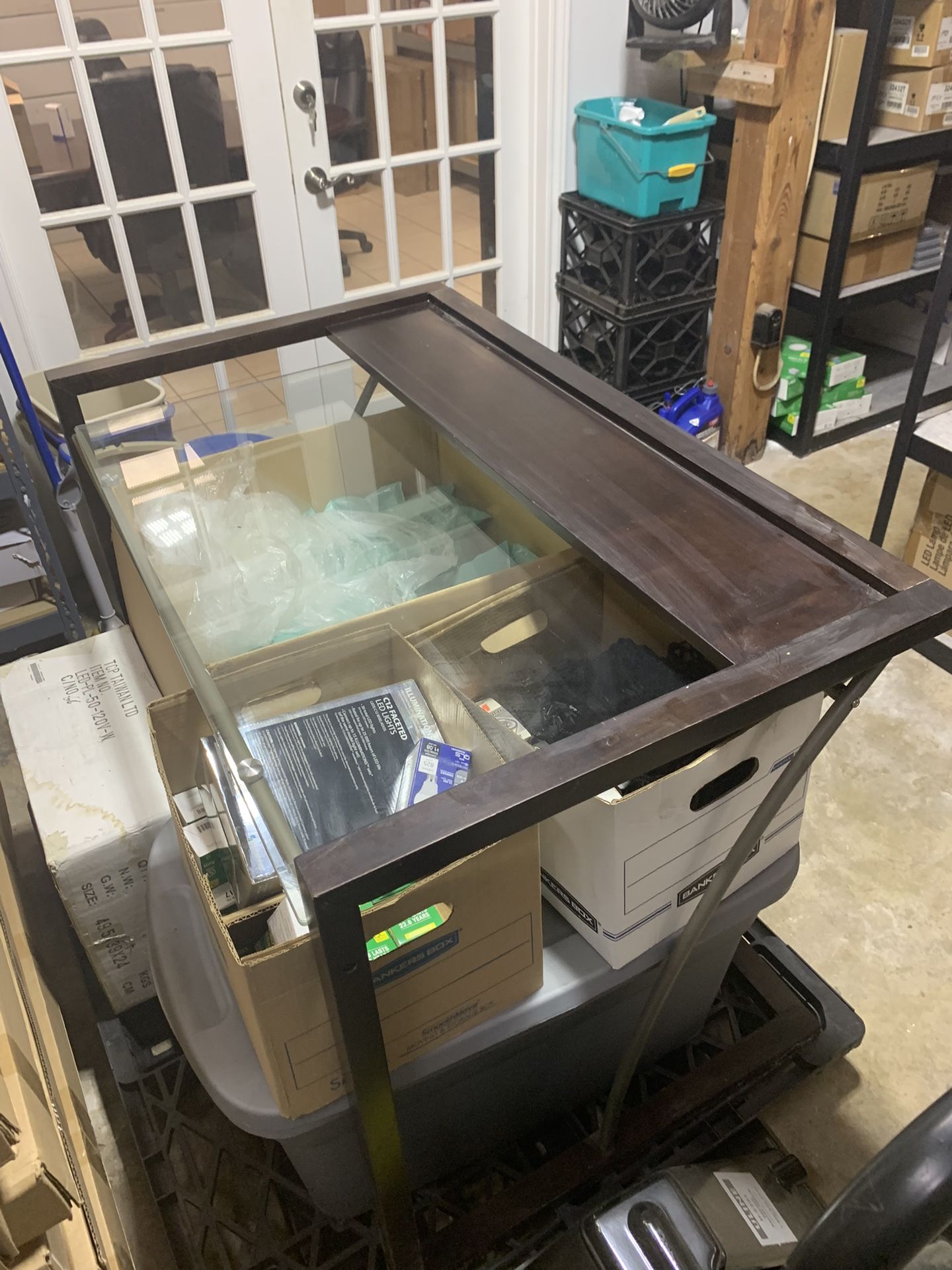 Small Glass Top Desk