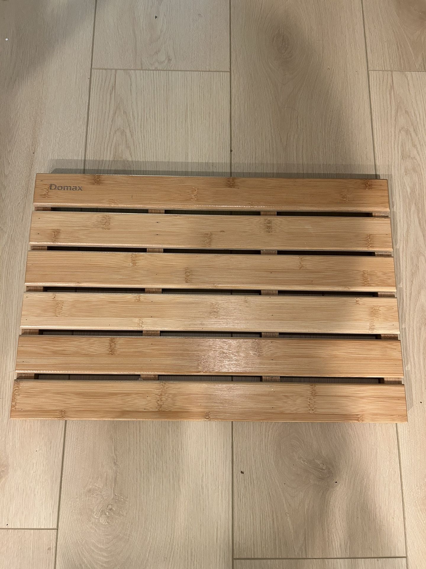 Domax Wooden Bamboo Bath Shower Mat- Non-Slip