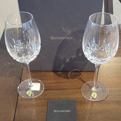 Waterford Lismore Essence Goblets Wine Glasses  New In Box