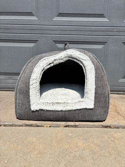 WINDRACING Cat Bed Cave-Cat Beds for Indoor Cats,Kittens and Large Pets,Foldable and Washable with Removable Cushioned and Anti Slip Bottom(Large,Grey