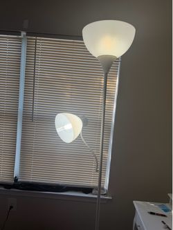 White floor lamp